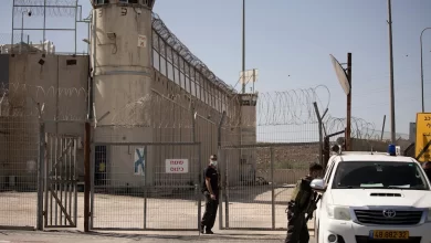 Palestinian detainees in infamous Israeli prison