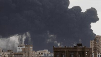 جانب من القصف الإسرائيلي على صنعاء، 6 مايو 2025