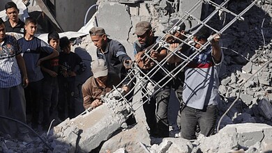 The Israeli occupation commits a massacre in Al-Bureij camp