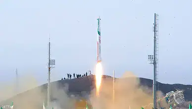 Iran missile launch during military demonstration showcasing new defense capabilities.